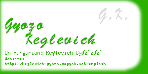 gyozo keglevich business card